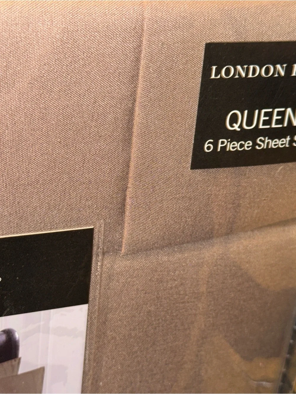 London Fog Queen Sheet Set in Taupe Brown includes 2 additional pillow cases